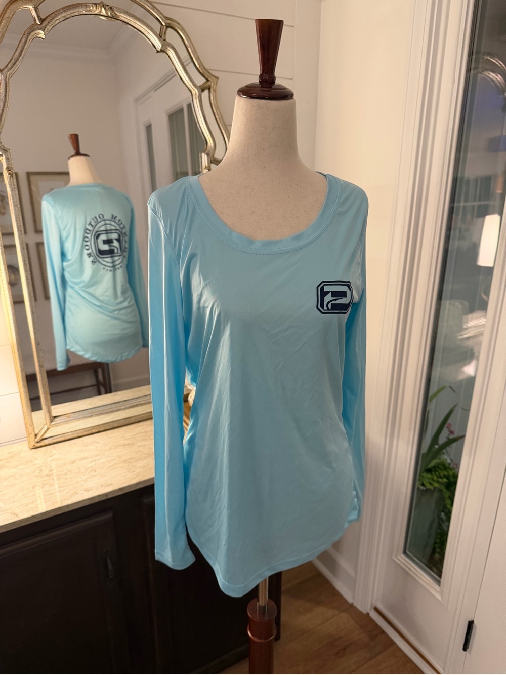 Women’s Light Blue Long-Sleeve Performance Tee by Phantom Outdoors